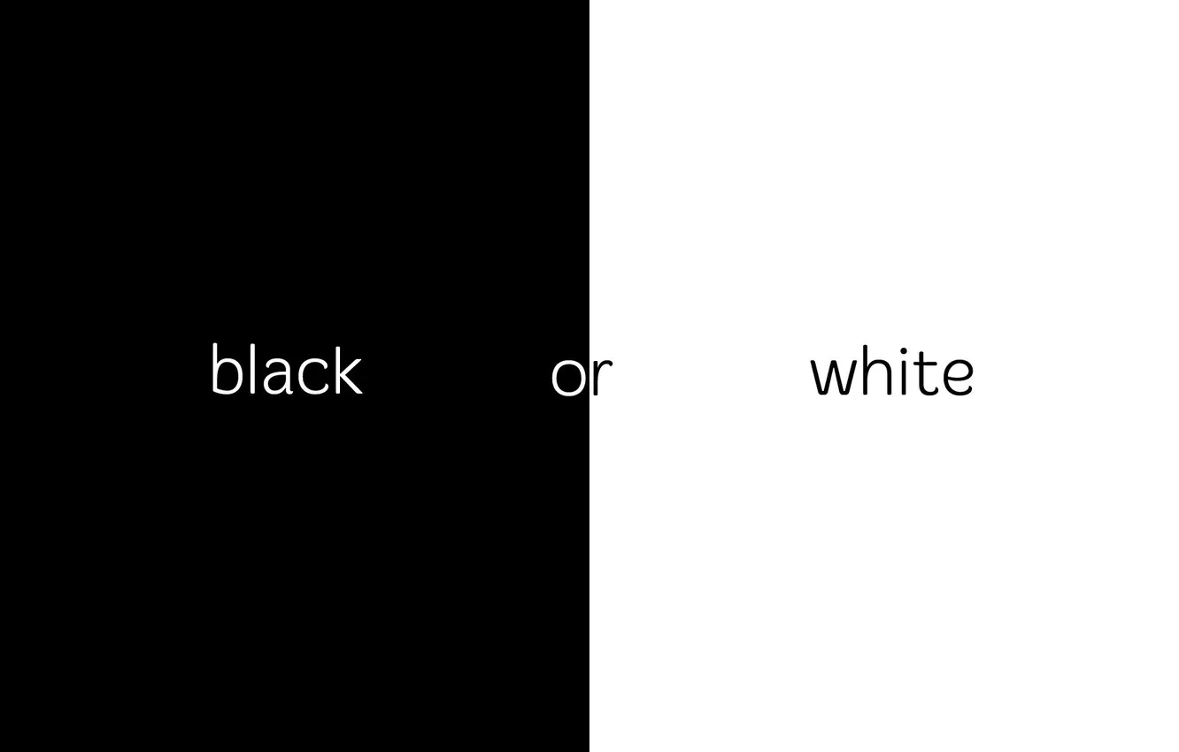 Photo wallpaper white, black