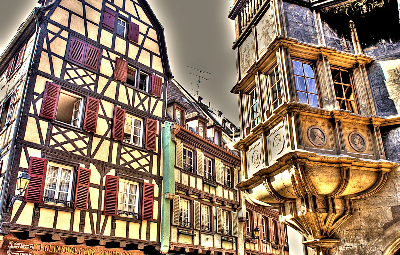 Photo wallpaper HDR, Home, The city, Germany, Windows, Building, Germany, Town