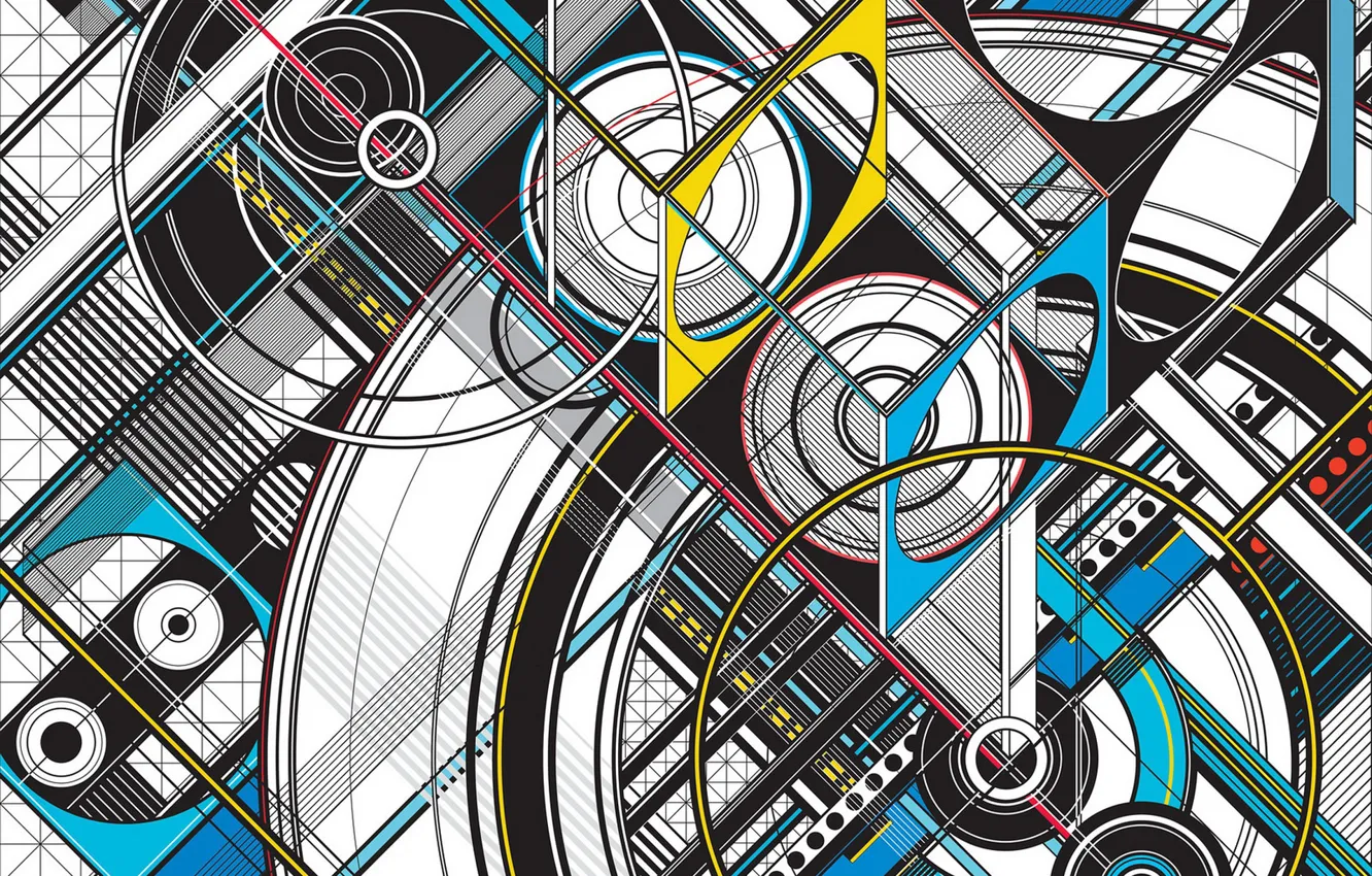 Photo wallpaper color, form, composition