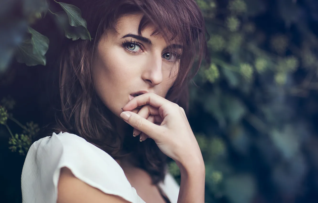 Photo wallpaper look, girl, Kristina