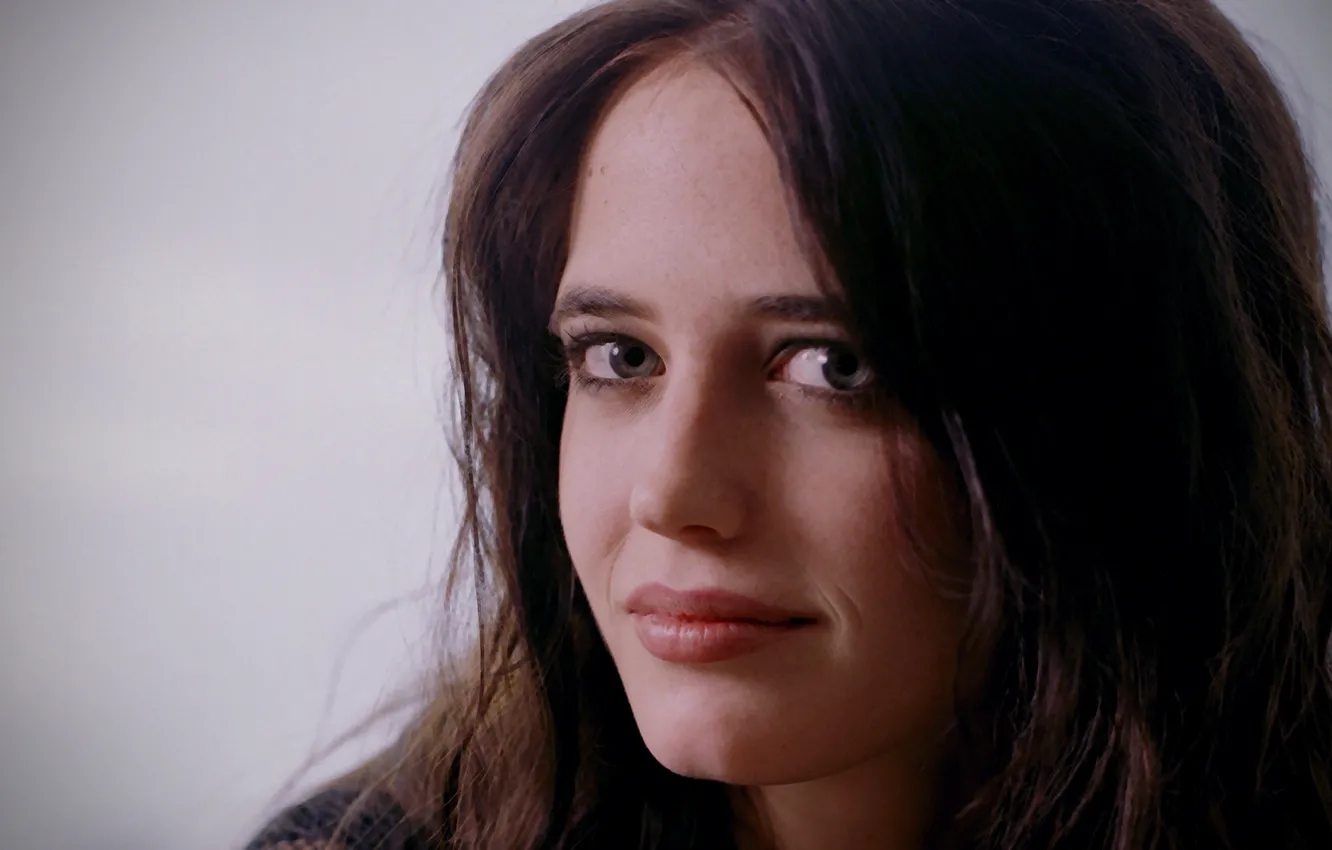 Photo wallpaper look, face, model, actress, brunette, Eva Green, Eva Green