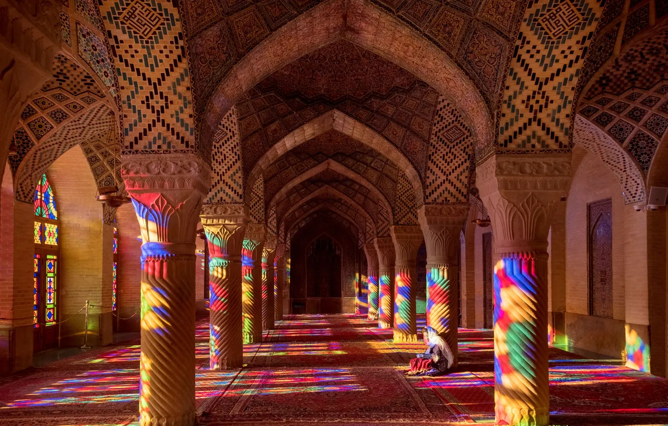 Photo wallpaper morning, mosque, Iran, Nadezhda Demkina