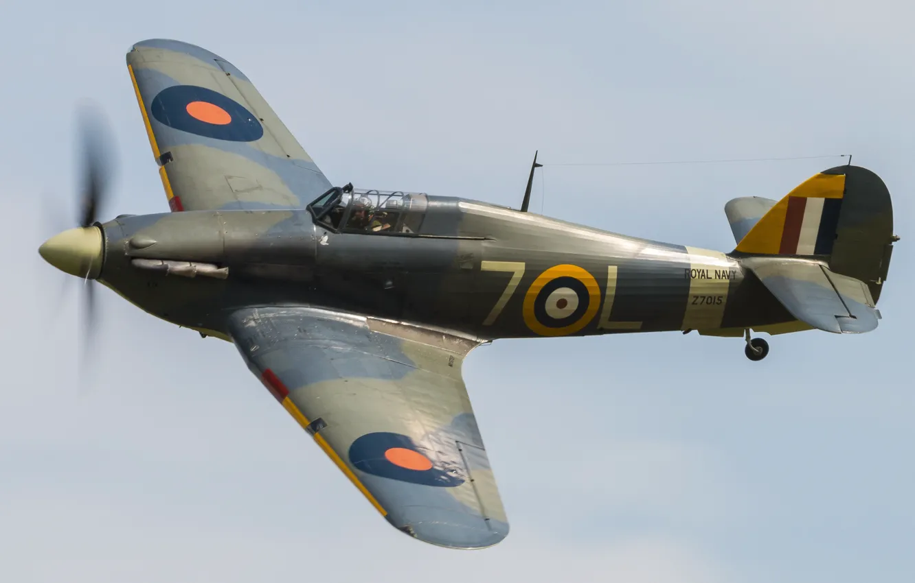 Photo wallpaper fighter, British, single, Sea Hurricane