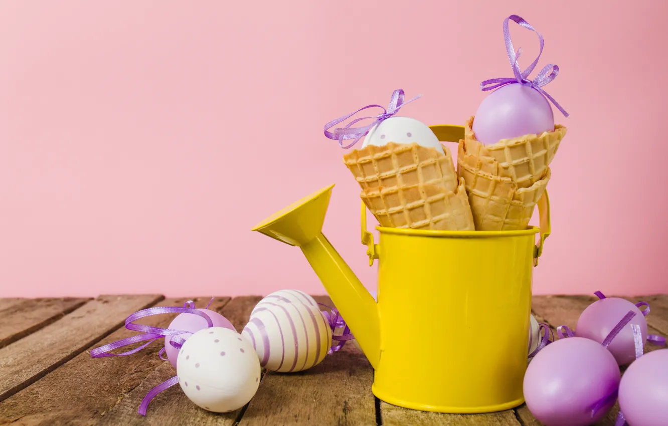 Photo wallpaper eggs, spring, Easter, horn, spring, Easter, eggs, decoration