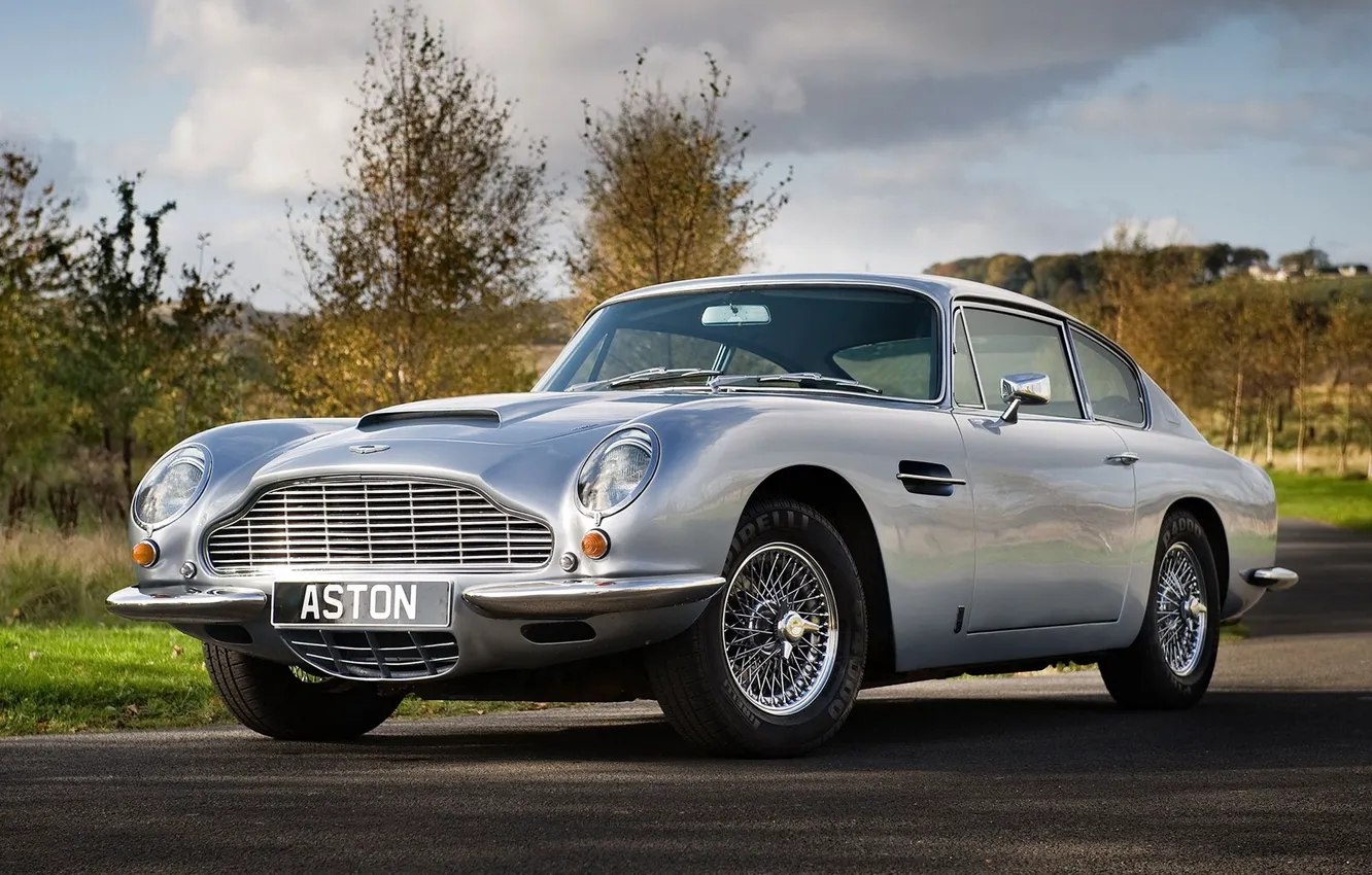 Photo wallpaper car, Aston, martin, wallpapers, old