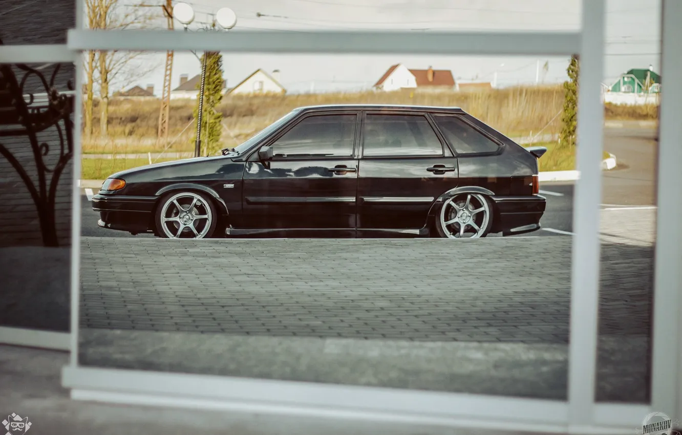 Photo wallpaper machine, auto, spoiler, Lada, auto, Lada, bokeh, 2114