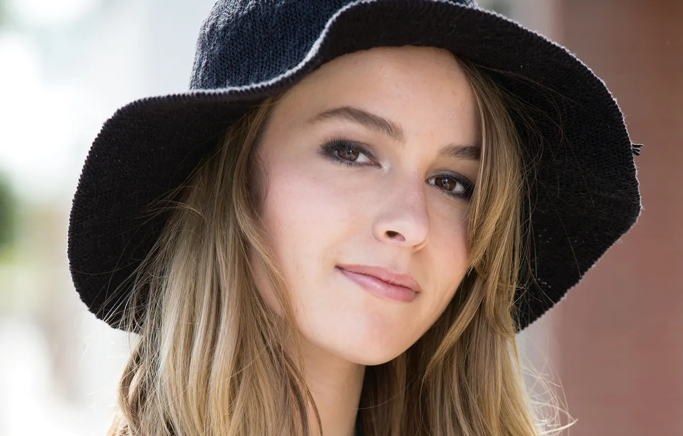 Photo wallpaper close-up, portrait, hat, actress, photographer, singer, journal, American