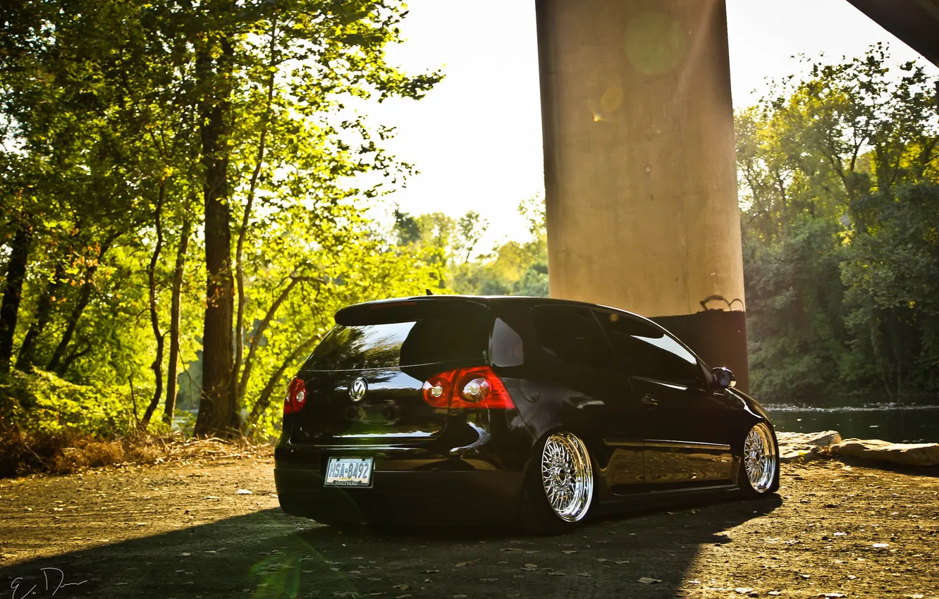 Photo wallpaper tuning, Volkswagen, Golf, golf, GTI, back