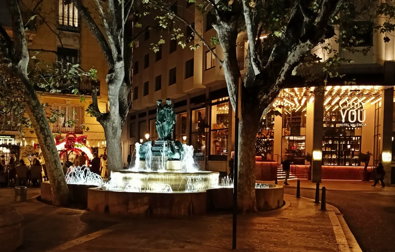 Photo wallpaper Valencia, AMVC, city, Spain, Fuentes, Nigh