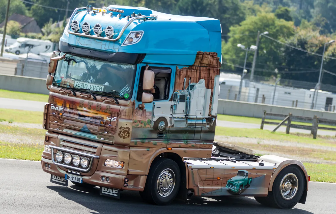 Photo wallpaper tuning, truck, DAF, DAF XF