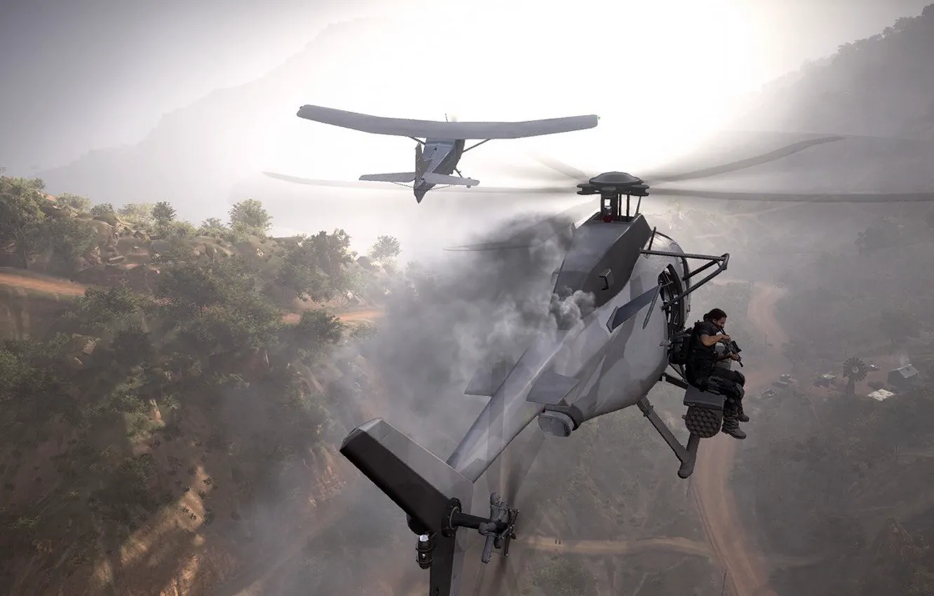 Photo wallpaper Microsoft Windows, Ubisoft, Adventure, Playstation 4, Xbox One, Ghost Recon Wildlands, Videogame, Linear