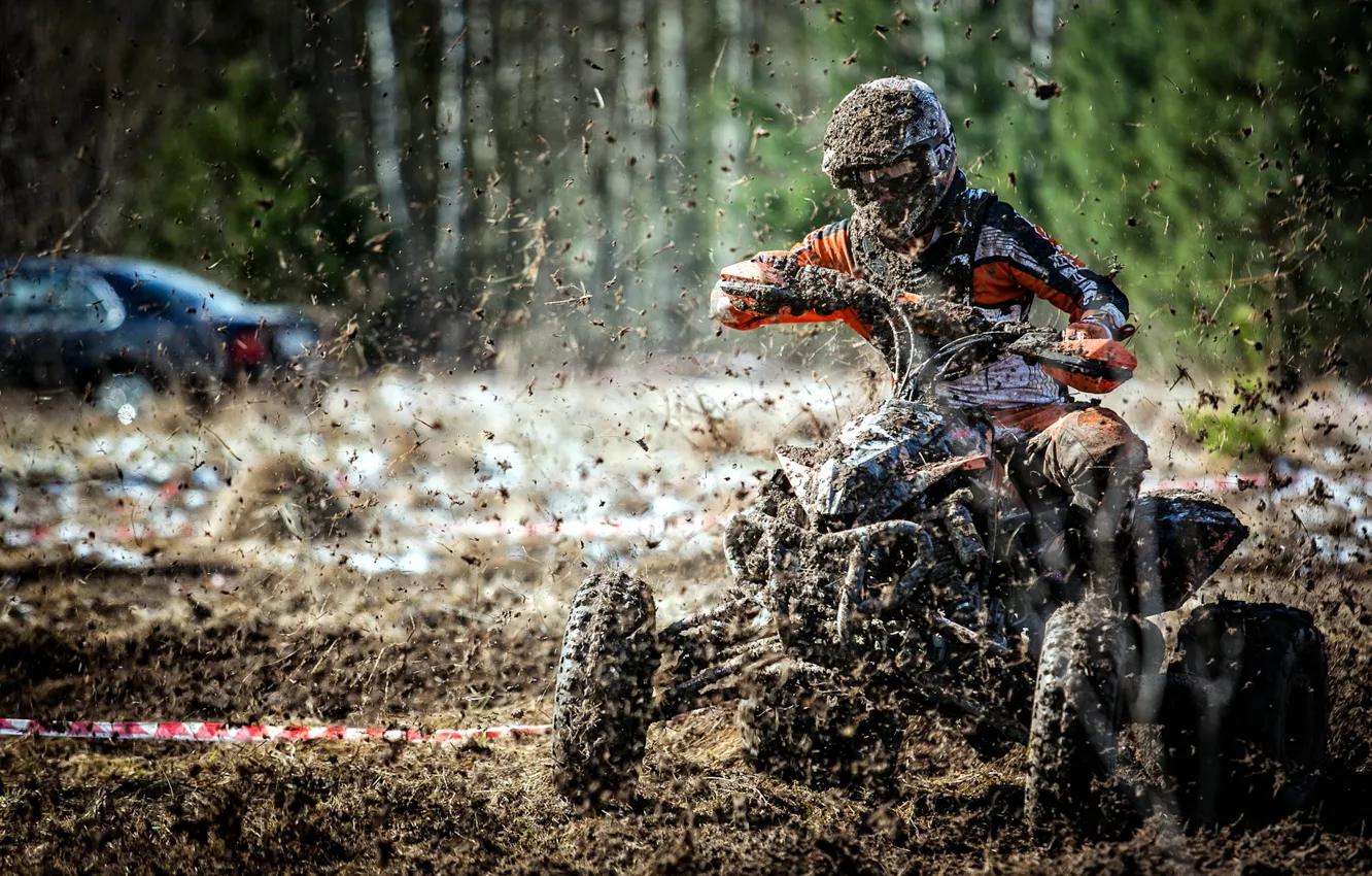 Photo wallpaper race, sport, dirt
