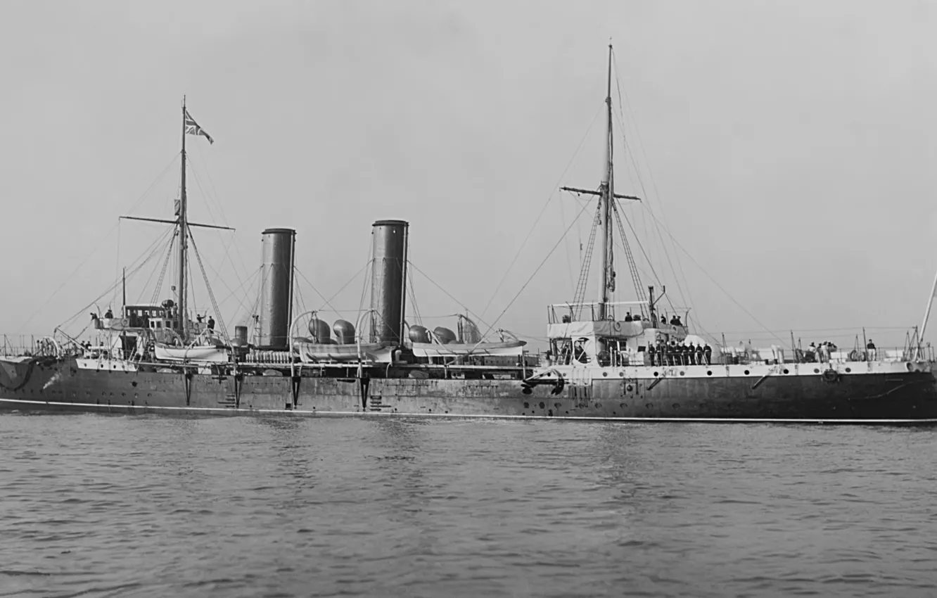 Photo wallpaper retro, England, cruiser, hms Intrepid