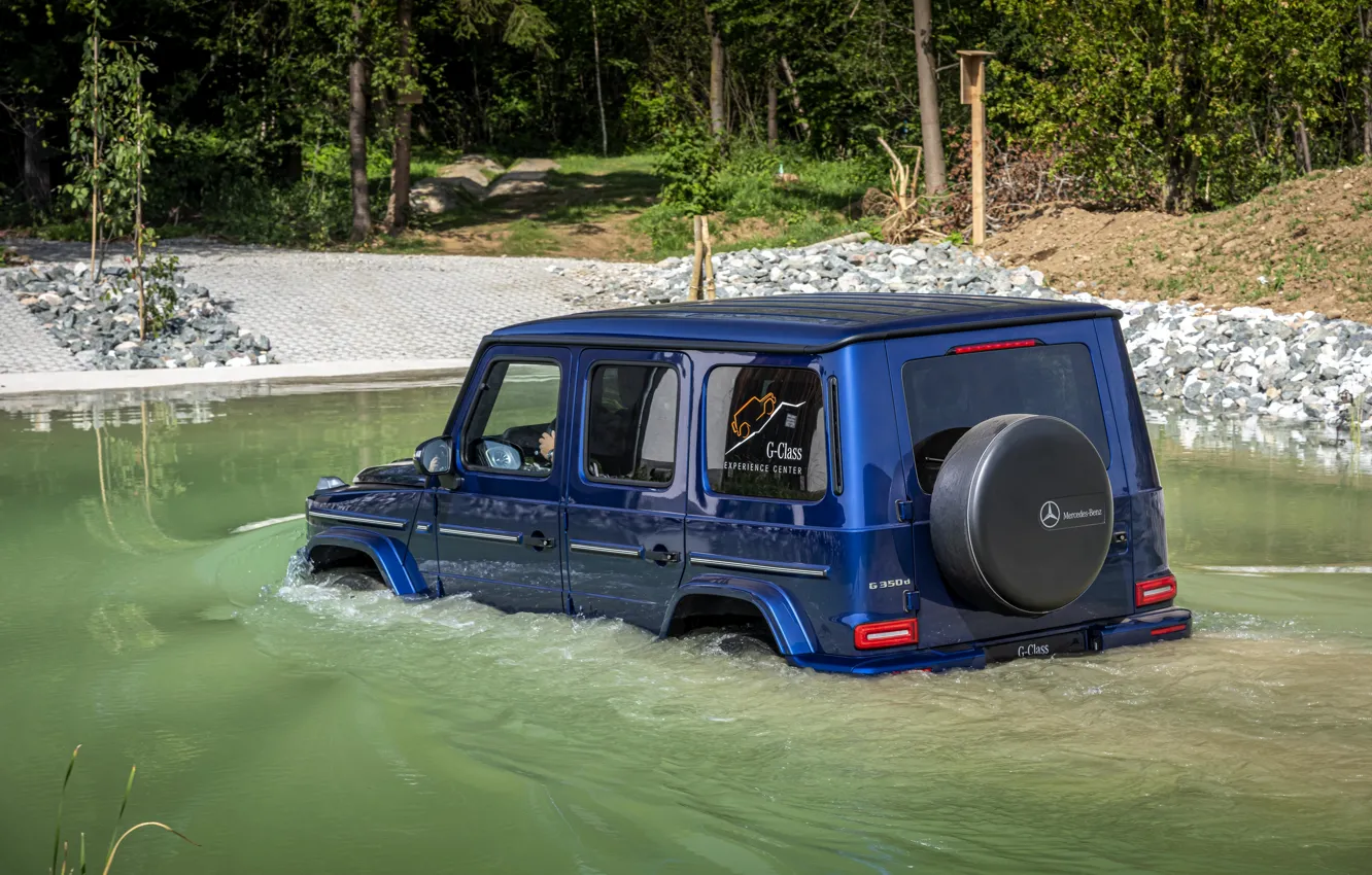 Photo wallpaper blue, Mercedes-Benz, SUV, 4x4, G-Class, Ford, 2019