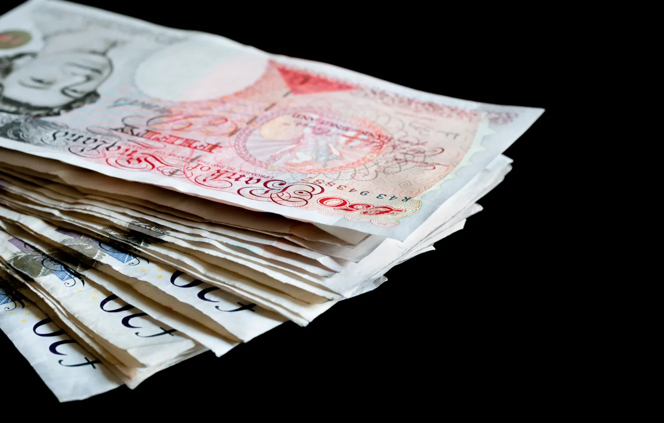 Photo wallpaper money, paper, ink, British pounds