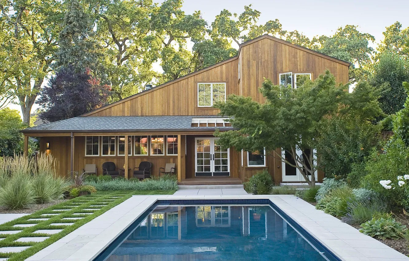 Photo wallpaper garden, architecture, Sea Ranch, pool, by Marcus & Willers Architects, ranch, Sonoma, CA