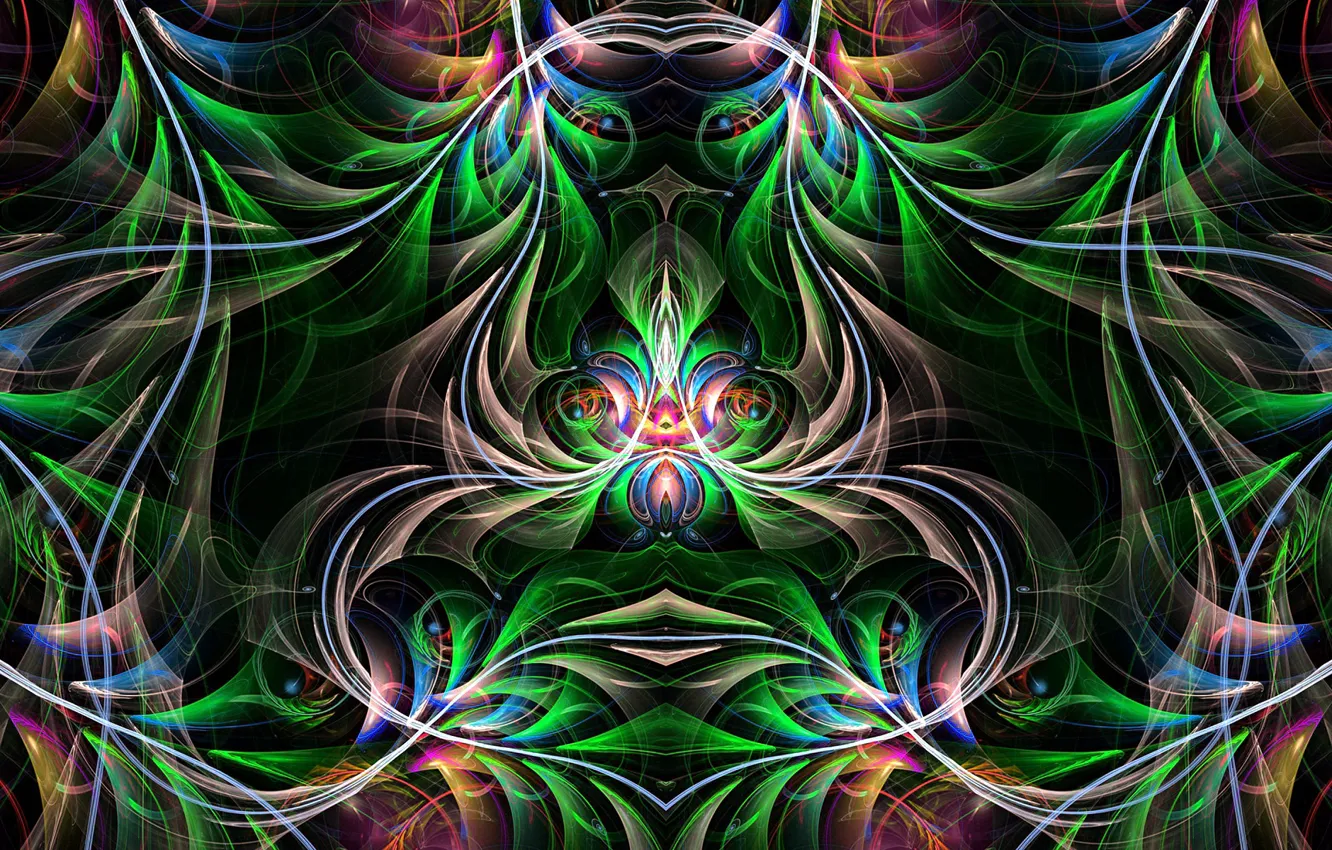 Photo wallpaper patterns, fractal, symmetry