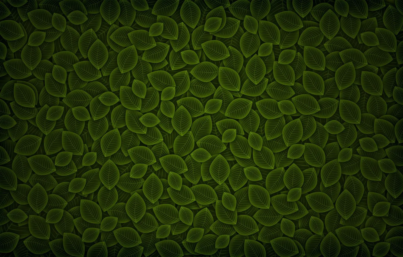Photo wallpaper leaves, minimalism, vector, 152