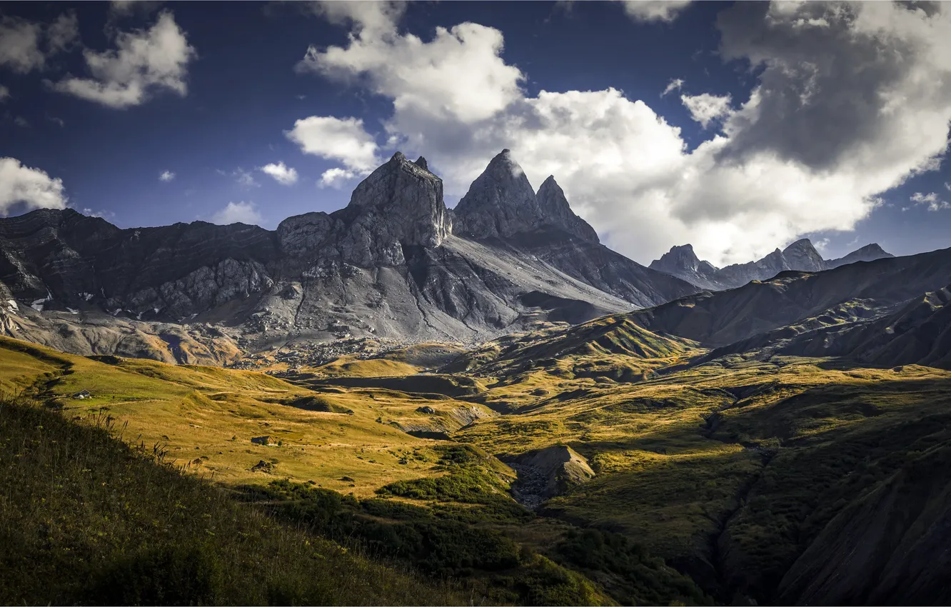 Photo wallpaper mountains, Italy, The Hautes-Alpes
