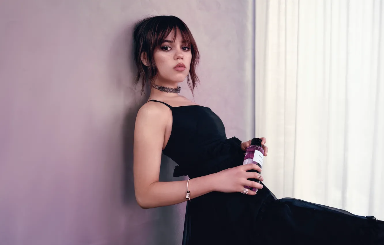 Photo wallpaper girl, dress, look, actress, Jenna Ortega