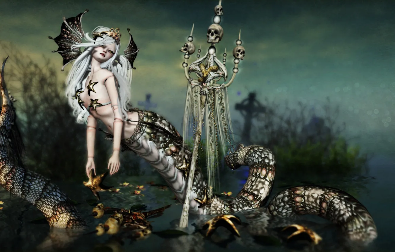 Photo wallpaper sake, snake, monster, lamia, mythologic, by kynne