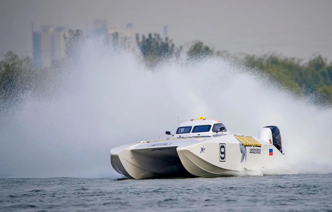 Photo wallpaper race, boat, speed