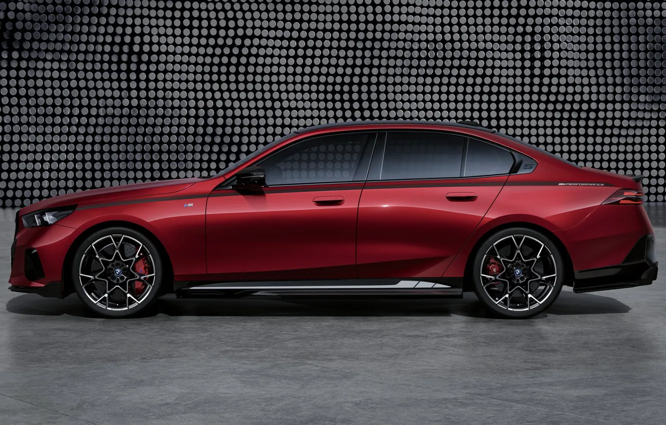 Photo wallpaper BMW, BMW, side view, g60, M Performance, 2023, BMW i5 M60