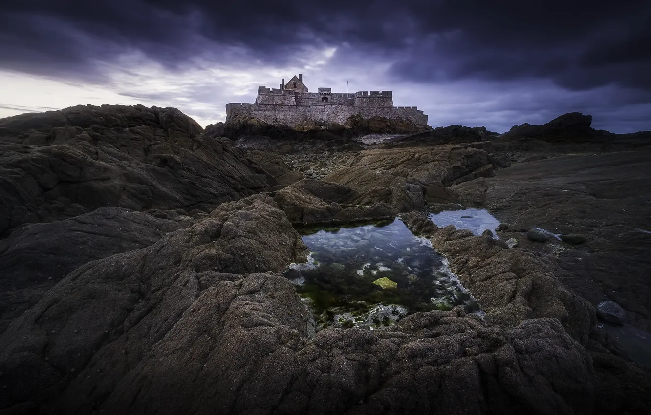 Photo wallpaper france, Corsair atmosphere, National Fort in Saint-Malo