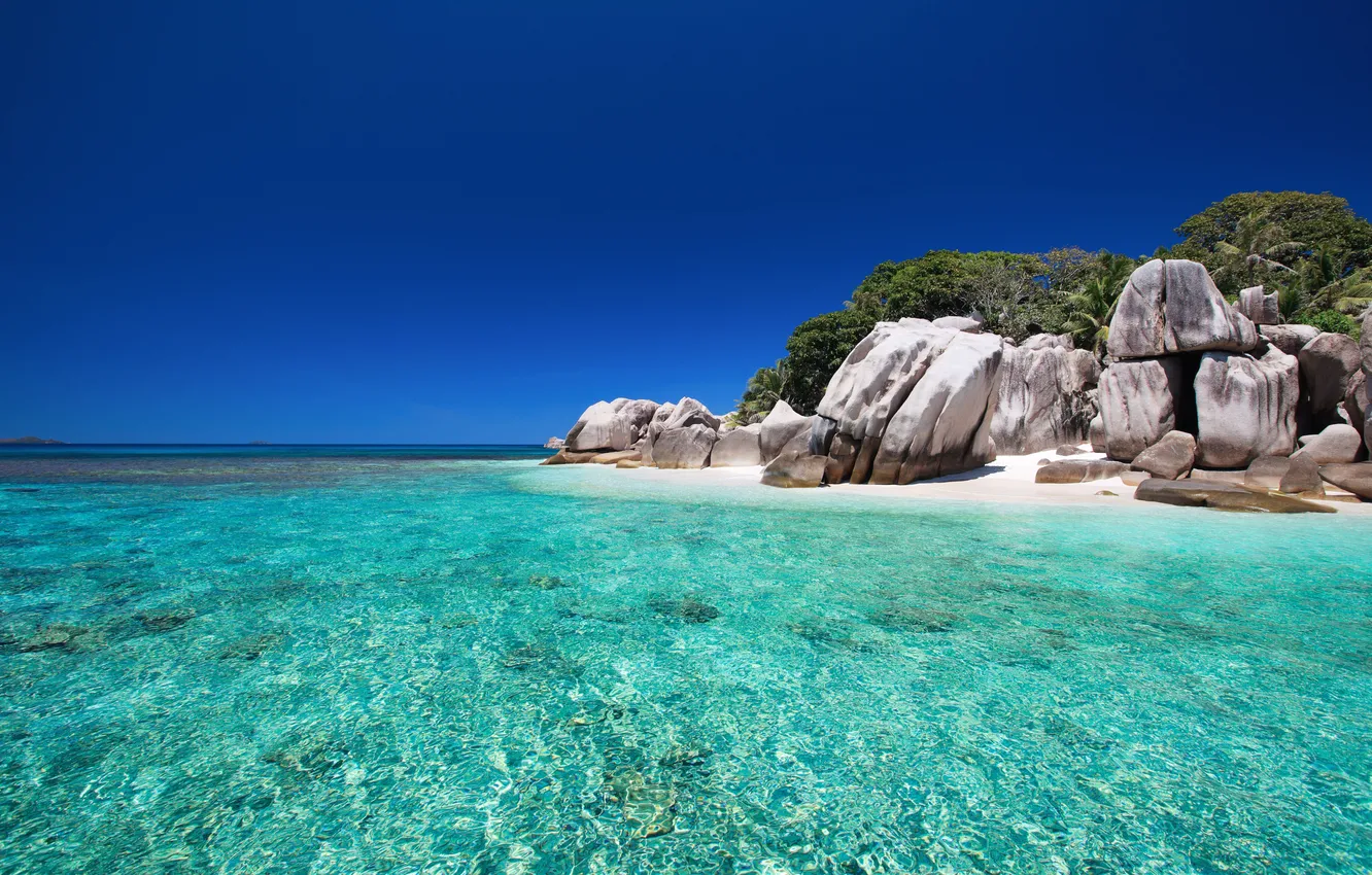 Photo wallpaper nature, the ocean, Seychelles, exotic