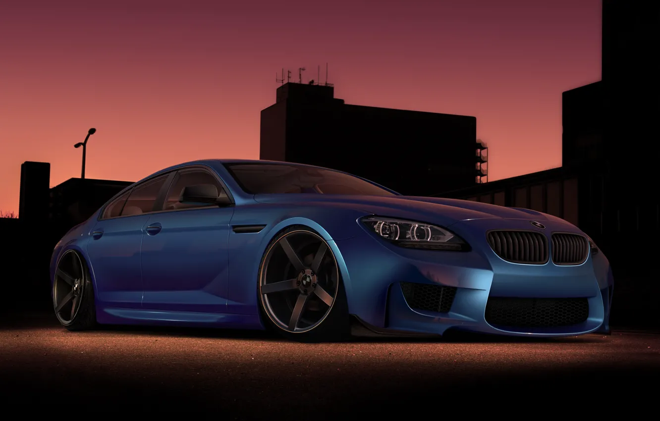 Photo wallpaper car, tuning, BMW, rechange, virtual tuning, BMW M6 Gran Coupe