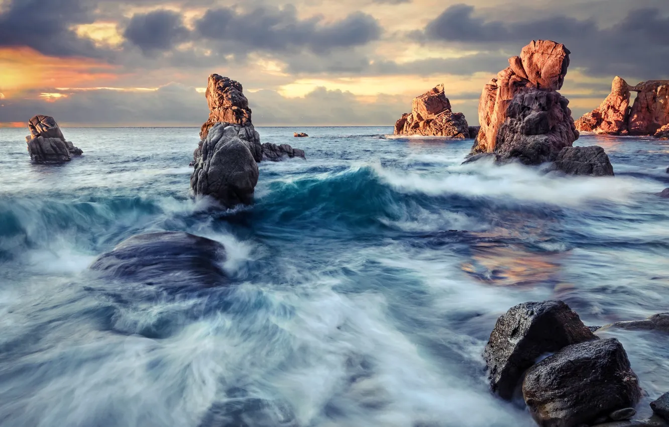 Photo wallpaper dawn, Matutinus Cala dels Frare, Albada, Amanecer