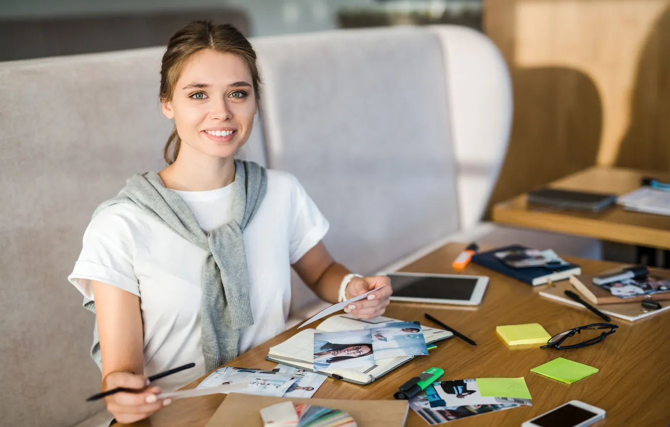 Photo wallpaper girl, beautiful, model, pretty, cute, Designer