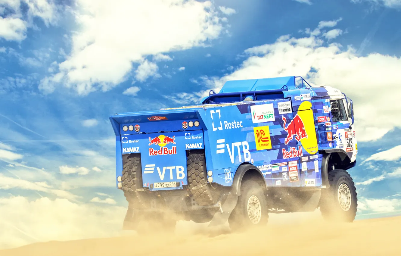 Photo wallpaper sand, machine, auto, race, sport, Truck, Master, Russia