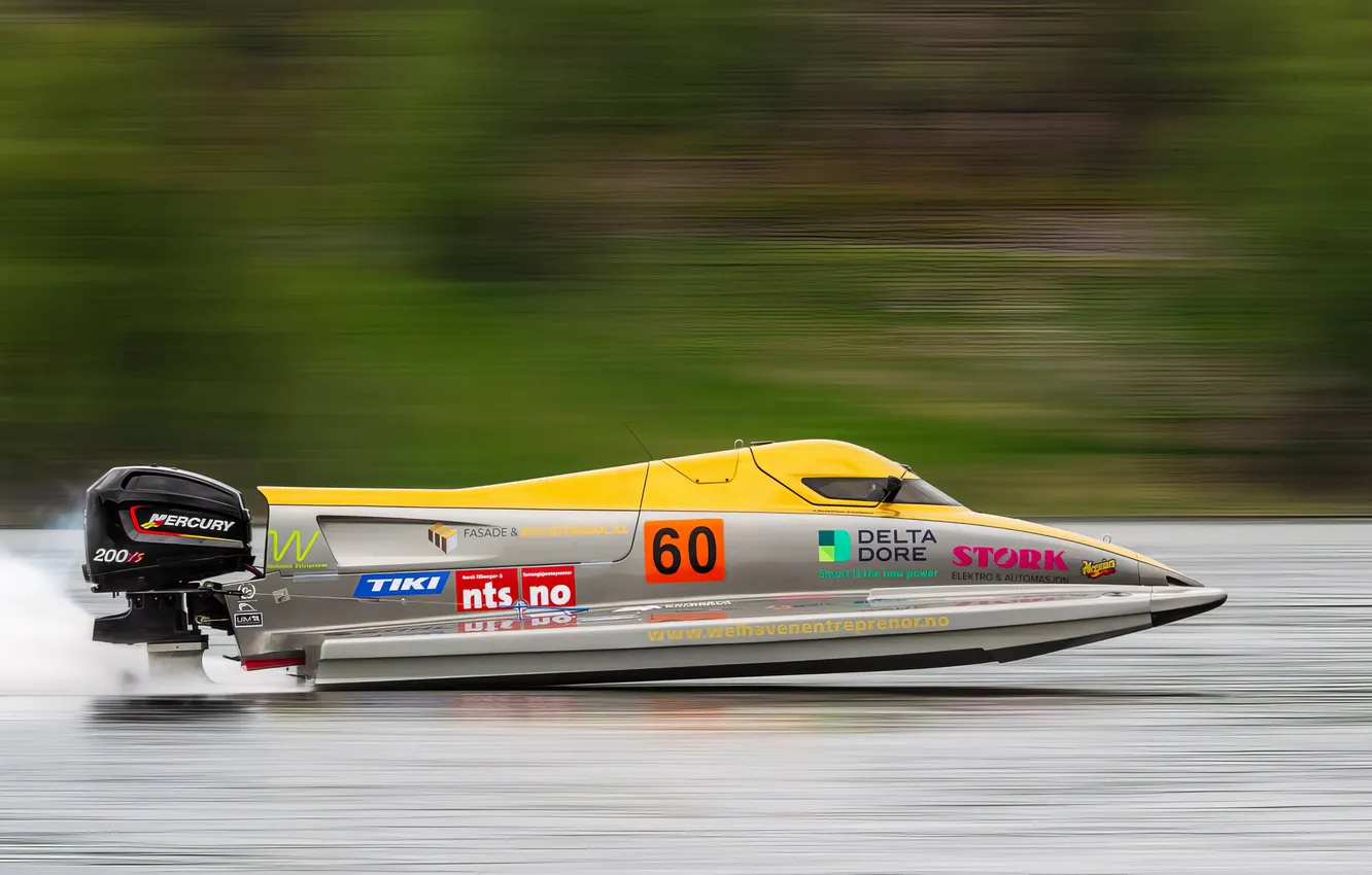 Photo wallpaper race, boat, speed