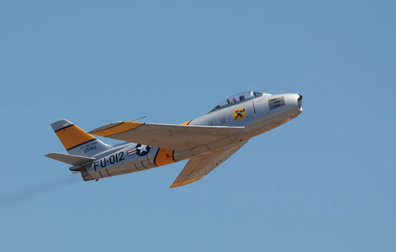 Photo wallpaper airplane, aviation, North American F-86 Sabre