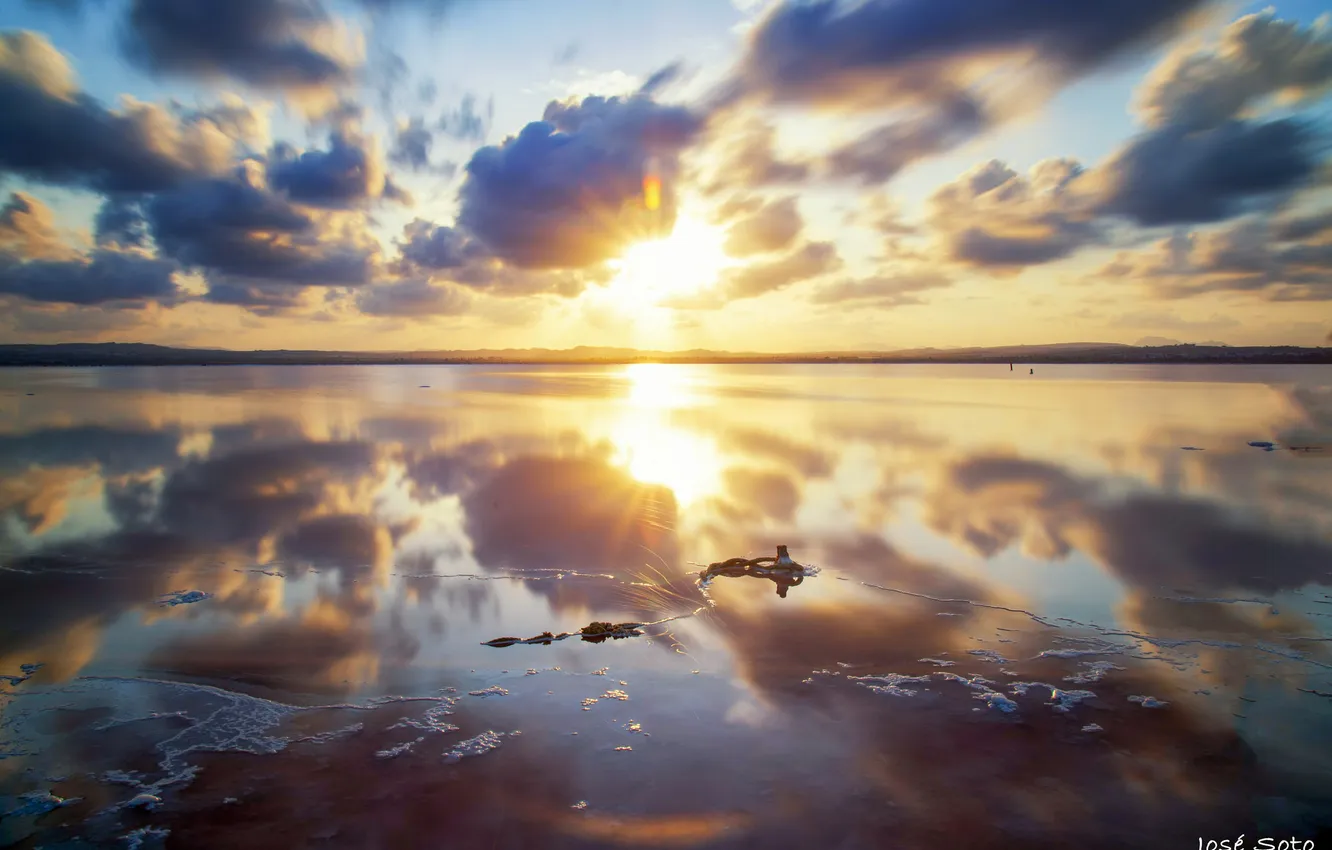 Photo wallpaper the sky, clouds, landscape, photo, beauty