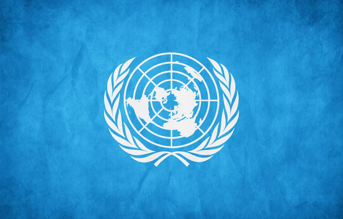 Photo wallpaper UN, United Nations Flag, The United Nations