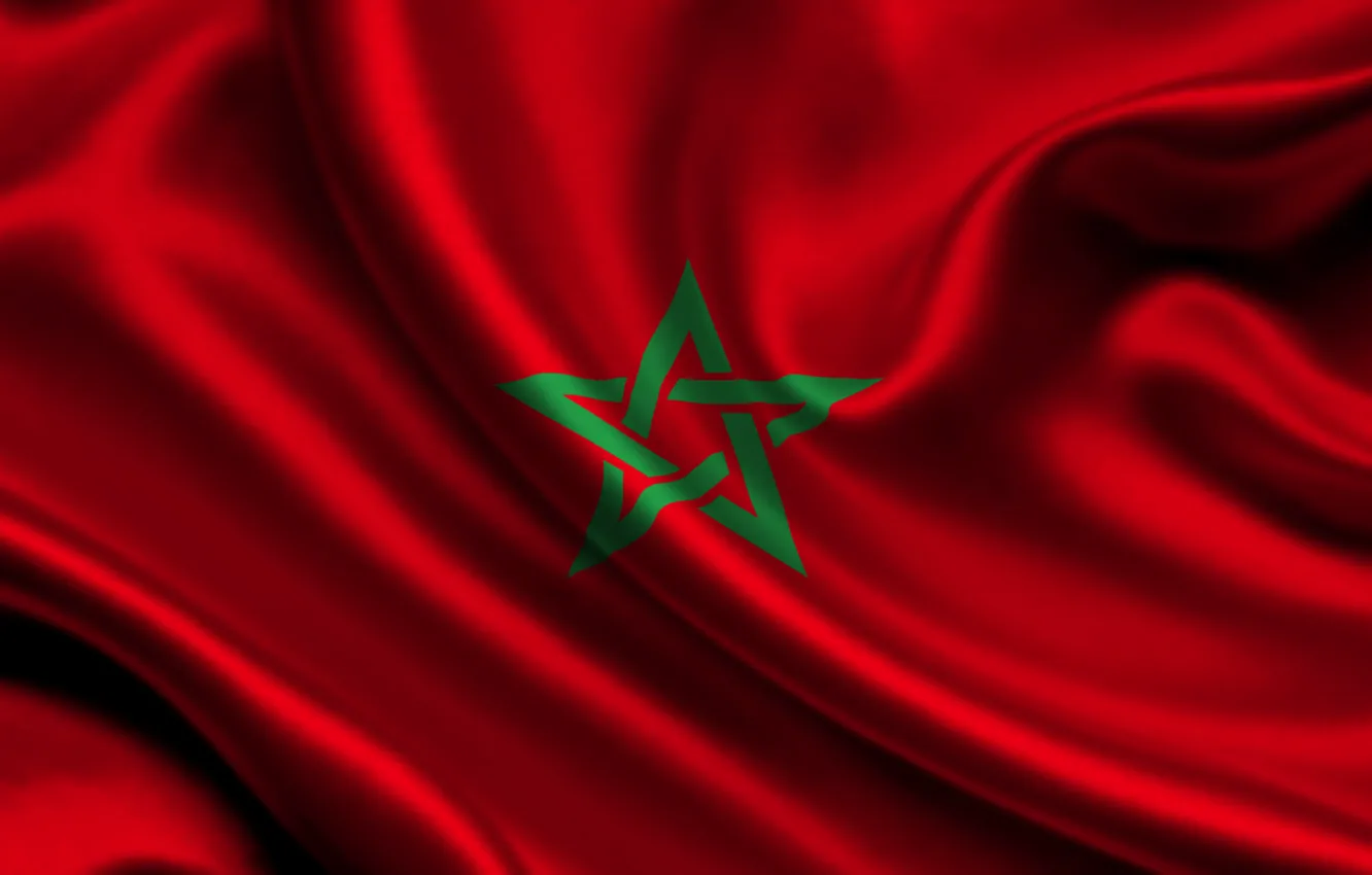 Photo wallpaper flag, marocco, Morocco