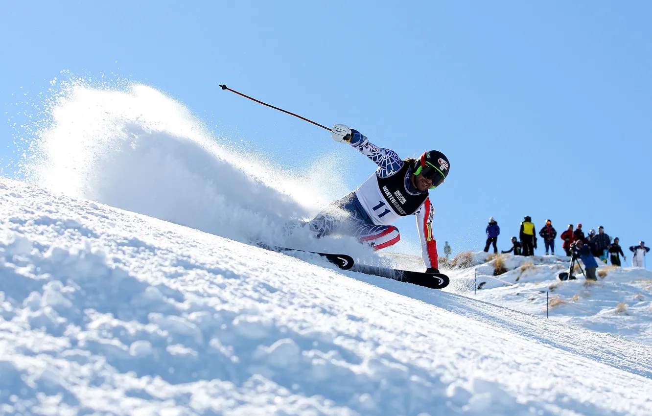 Photo wallpaper snow, Olympics, skier, skiing, Sochi 2014, Sochi 2014, winter Olympic games, Athlete