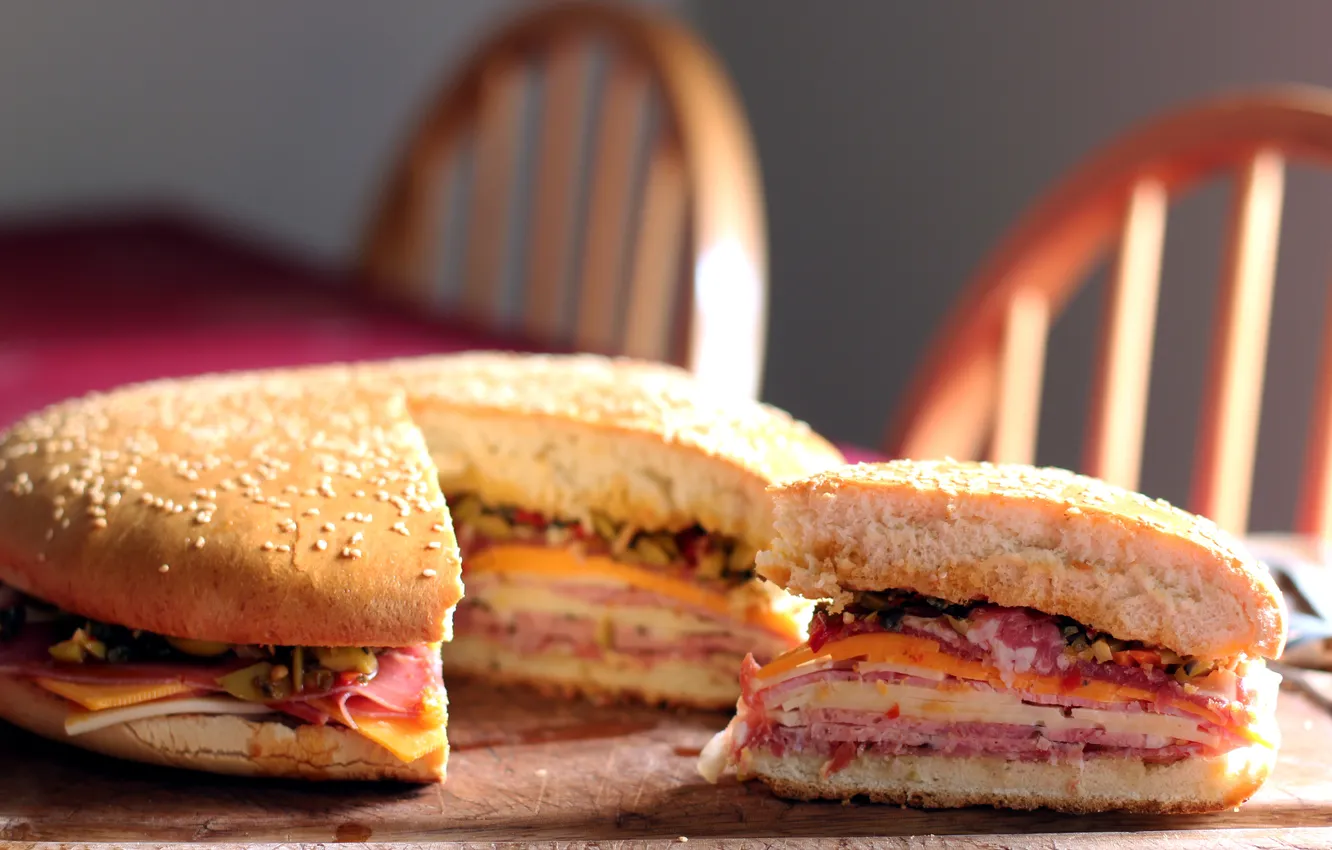 Photo wallpaper food, macro, sandwich