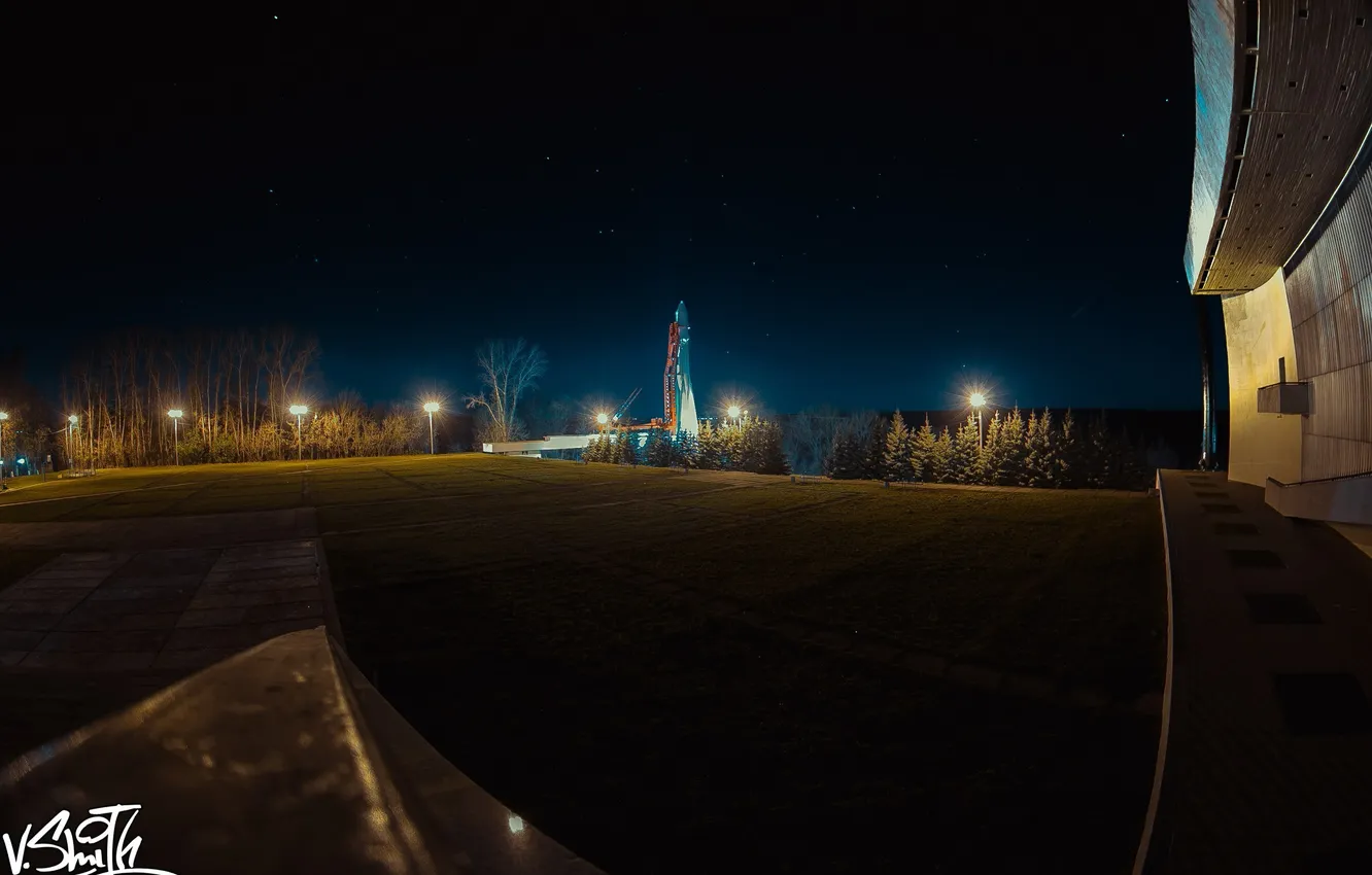Photo wallpaper Park, rocket, Museum, park, Rocket, Vladimir Smith, Vladimir Smith, Kaluga