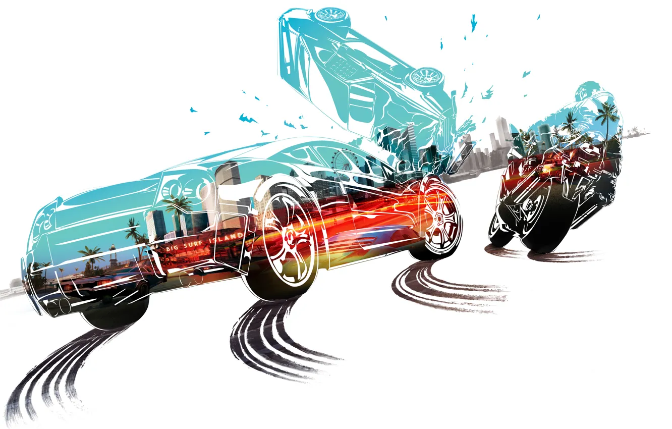 Photo wallpaper Burnout Paradise, Electronic Arts, remastered, Burnout Paradise Remastered, Paradise City, Criterion Games