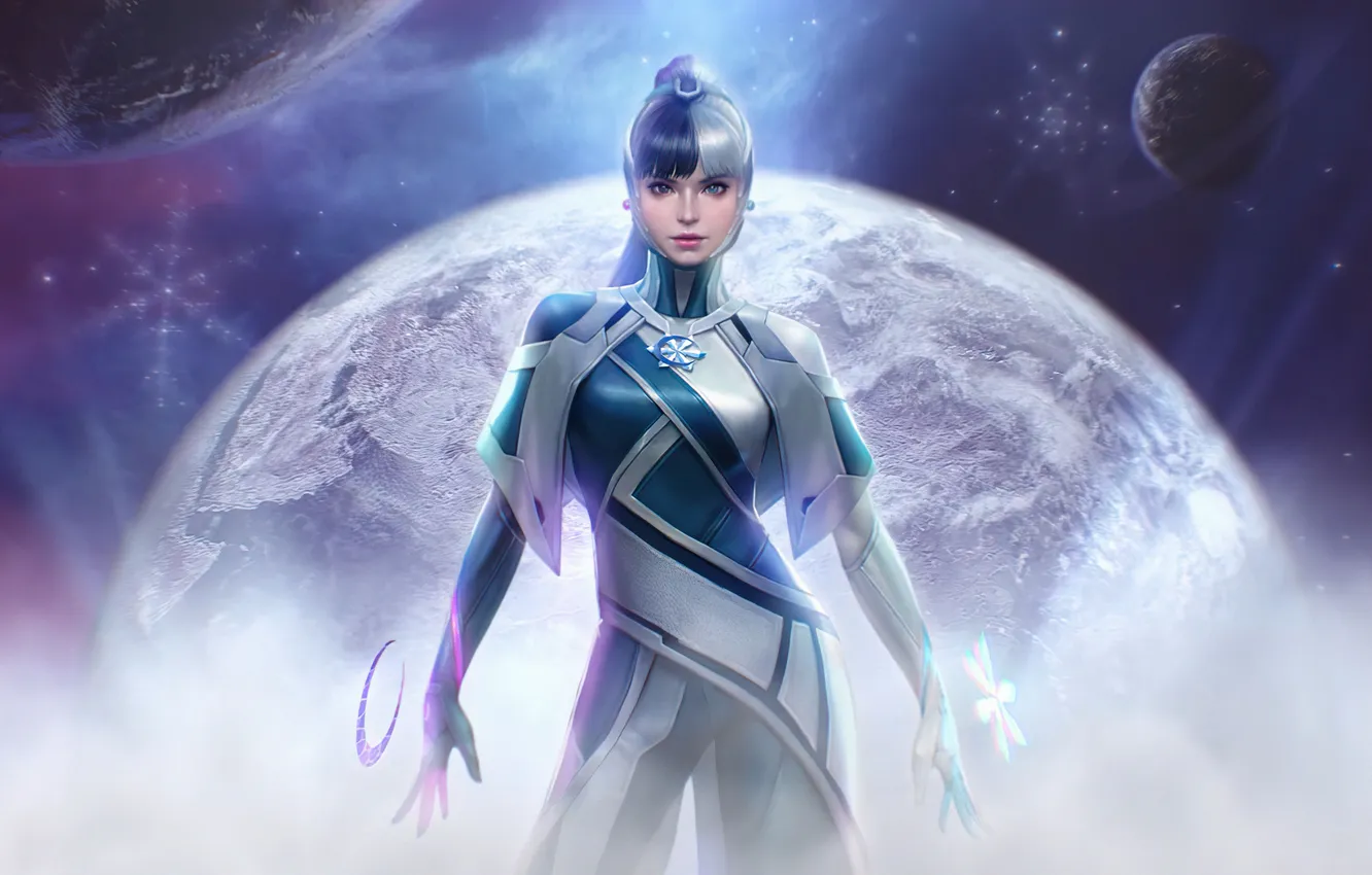 Photo wallpaper future, marvel, snow, luna, fight