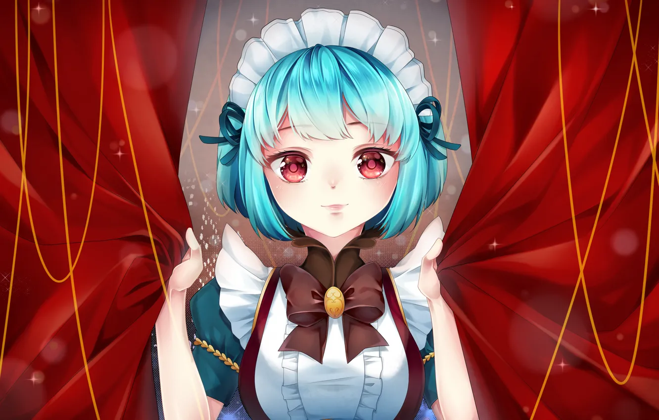 Photo wallpaper girl, Angela, curtains, bokeh, Mobile Legends: Bang Bang!