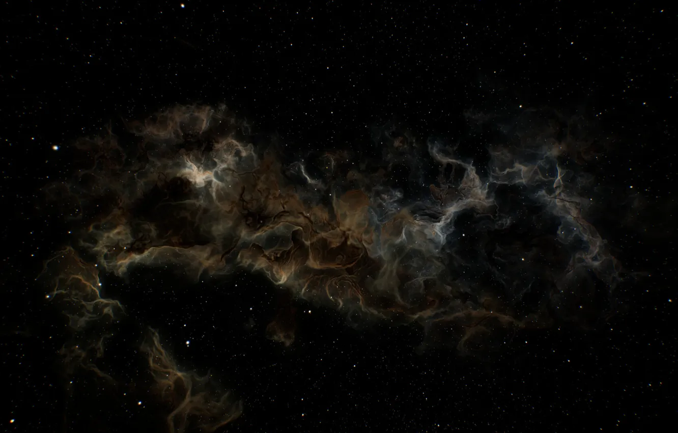 Photo wallpaper space, Galaxy, nebula, clouds, stars, dark background, space art