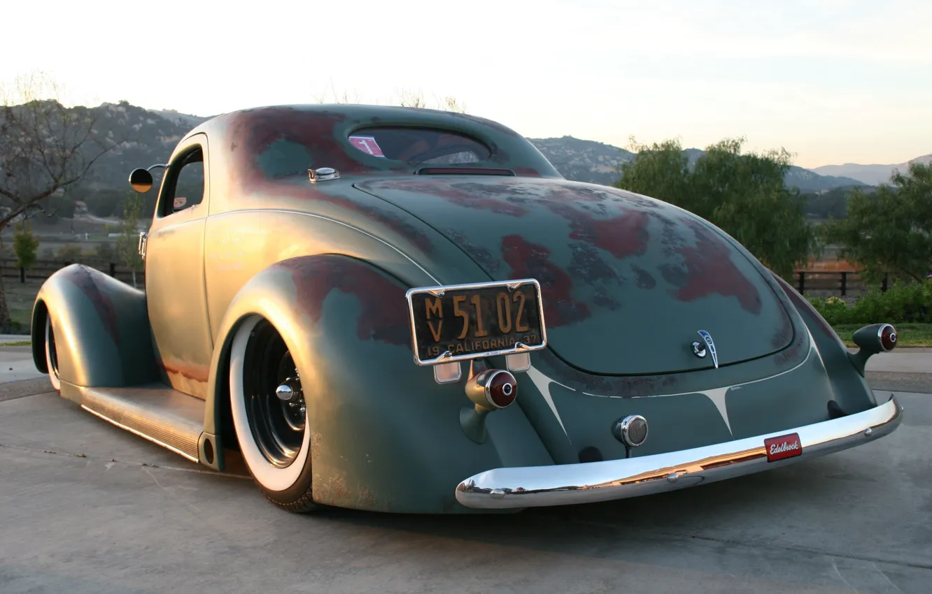 Photo wallpaper Hot Rod, Coupe, Old, Vintage, Custom, Vehicle