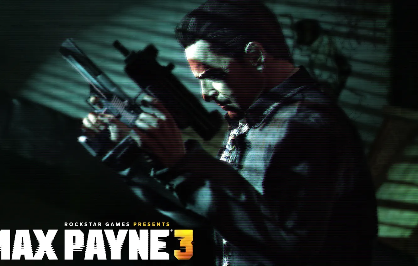 Photo wallpaper gun, the game, Max Payne 3, Rockstar Games