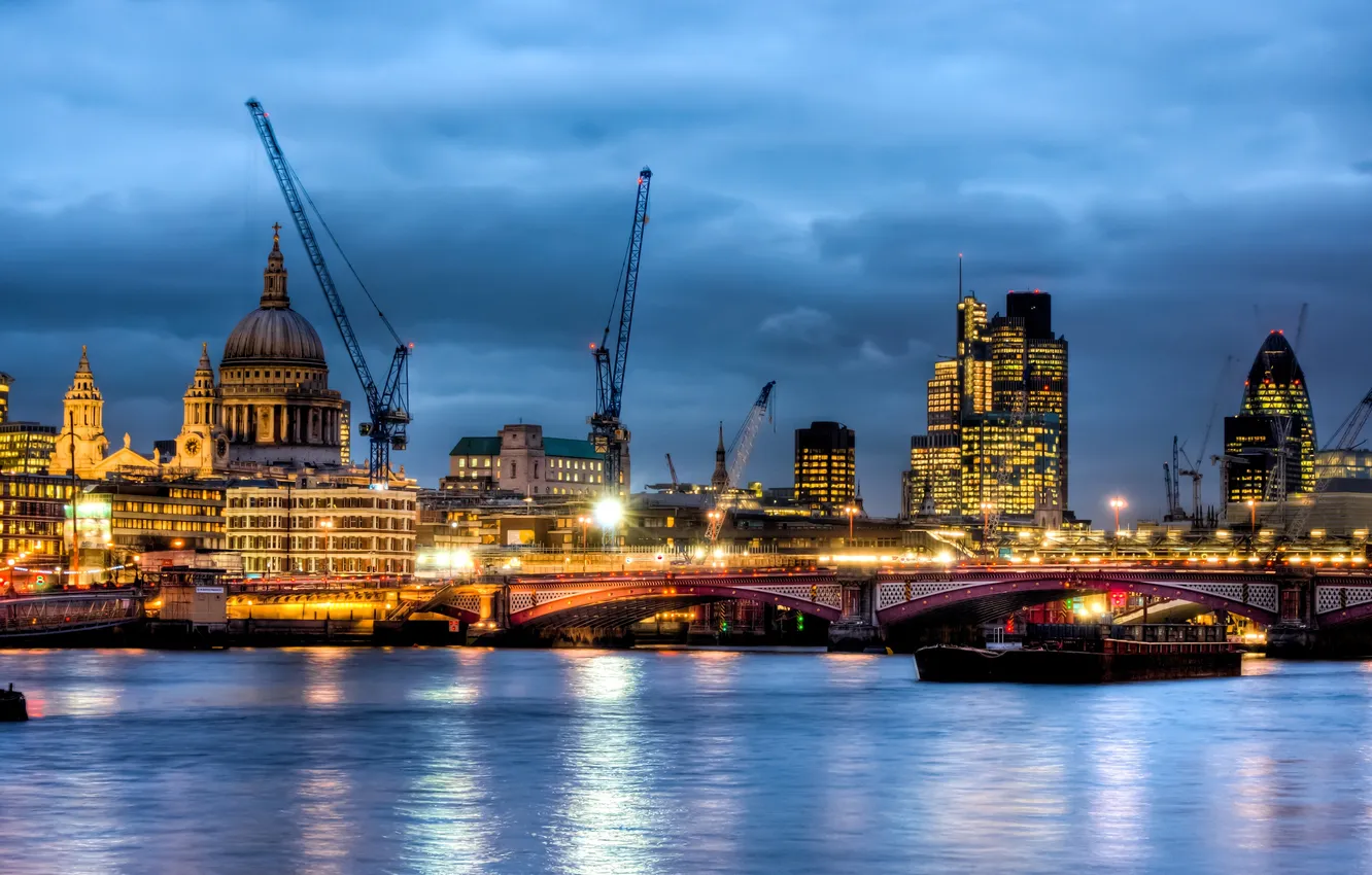 Photo wallpaper England, London, London, England, Thames