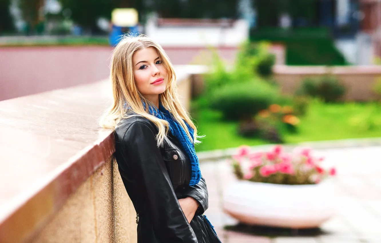 Photo wallpaper look, the sun, pose, model, portrait, makeup, hairstyle, blonde