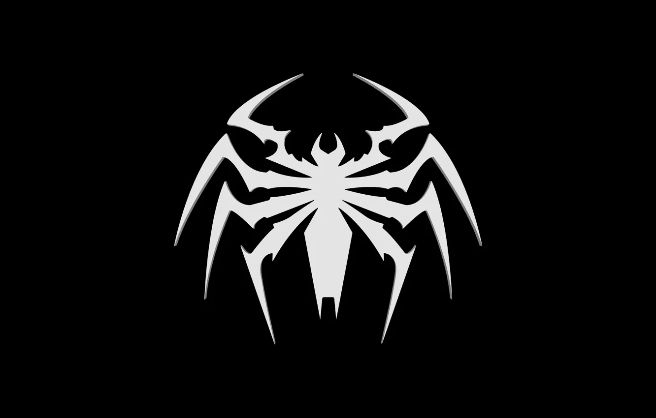 Photo wallpaper logo, Venom, Spider-Man 2, Insomniac Games
